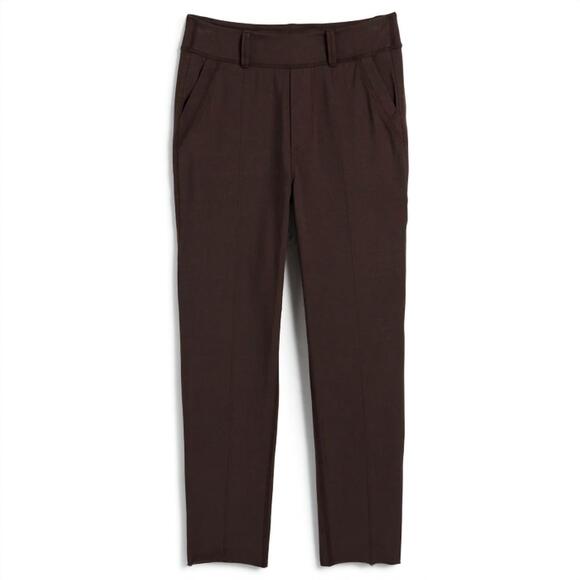 NEW FRANK & EILEEN women's murphy straight pant in irish chocolate - Picture 4 of 4